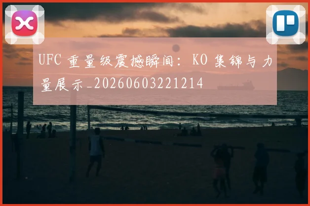UFC 重量级震撼瞬间：KO 集锦与力量展示_20260603221214